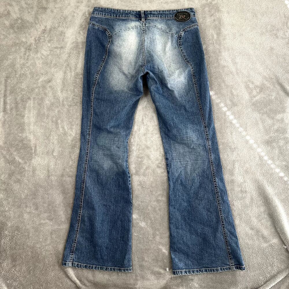 Vintage Parasuco Jeans Bootcut Low Rise Women's 32 Western Grunge Y2K
